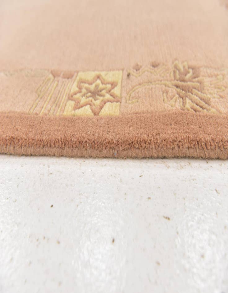 Detail image of  4' 8 x 6' 6  Hand Knotted Nepal Wool Rug