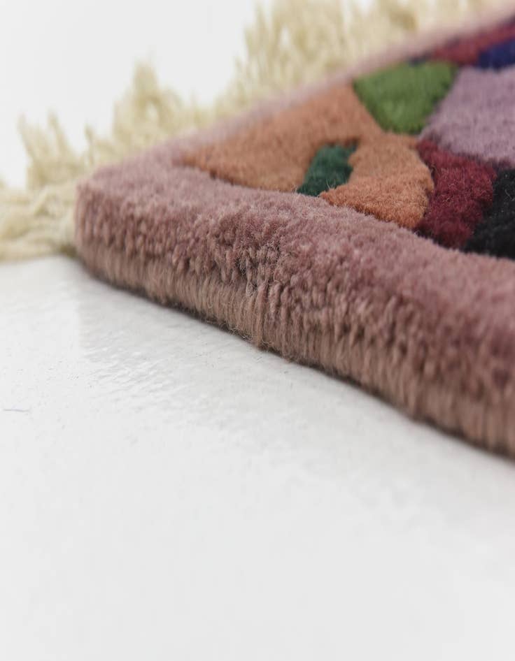 Detail image of  6' 8 x 8' 5  Hand Knotted Nepal Wool Rug