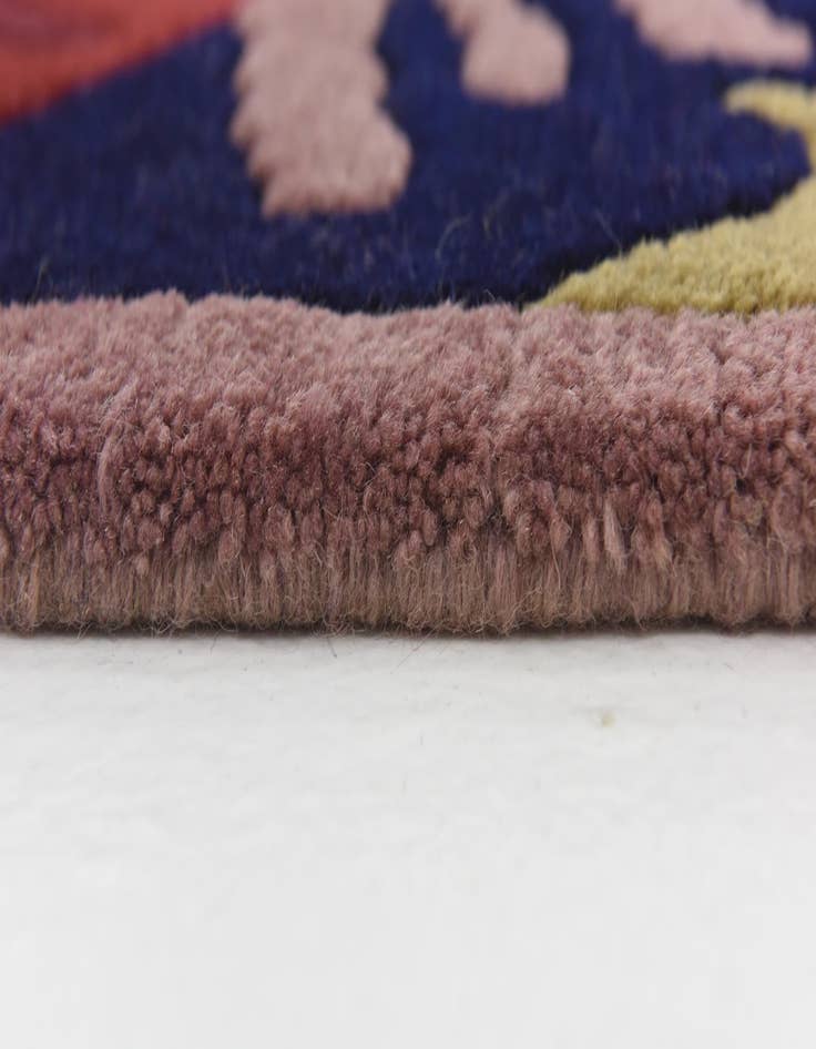 Detail image of  6' 8 x 8' 5  Hand Knotted Nepal Wool Rug