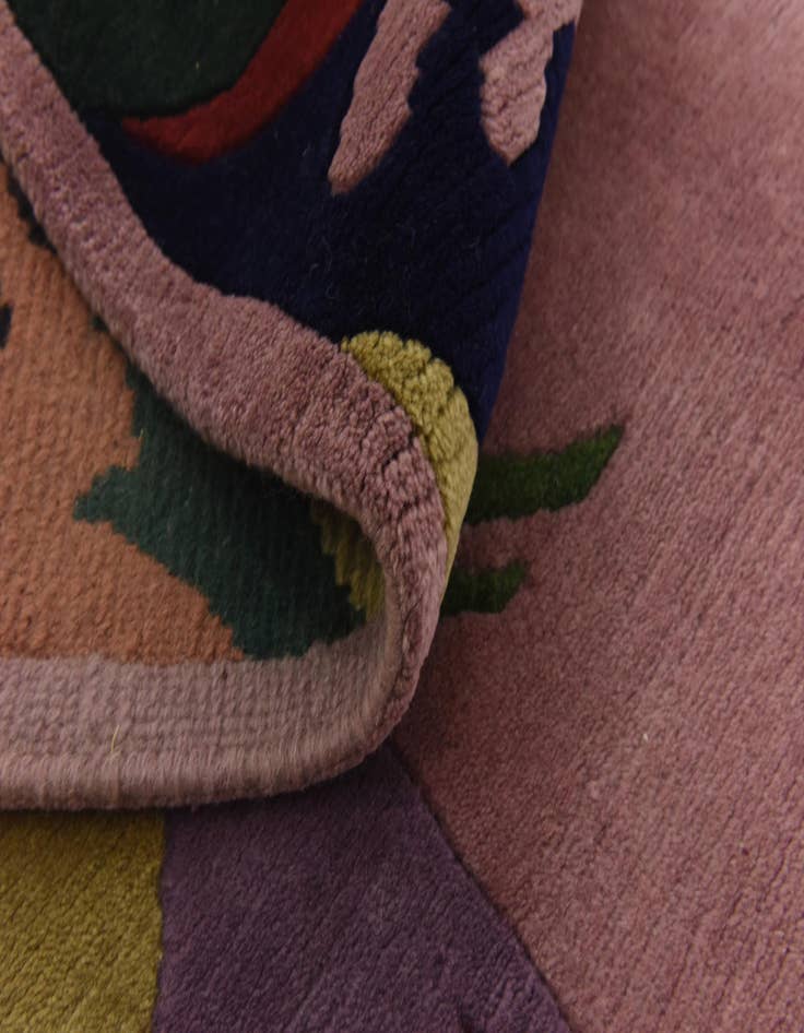 Detail image of  6' 8 x 8' 5  Hand Knotted Nepal Wool Rug