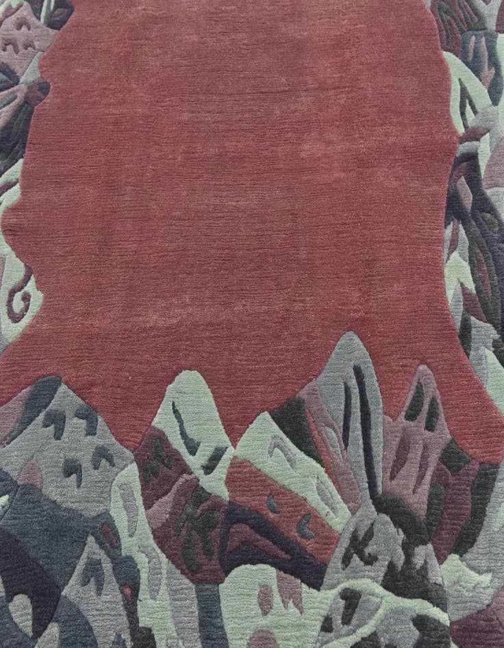 Detail image of  6' 7 x 9' 6  Hand Knotted Nepal Wool Rug