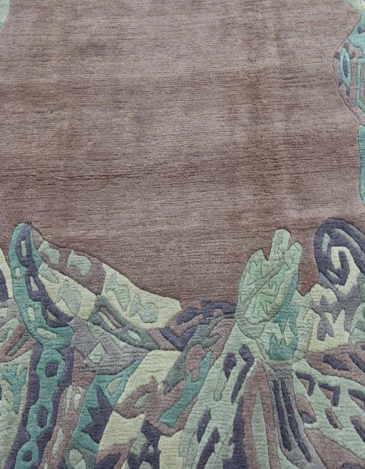 Detail image of  6' 7 x 9' 10  Hand Knotted Nepal Wool Rug