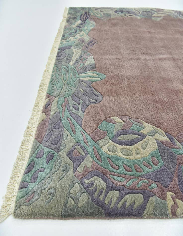 Detail image of  6' 7 x 9' 10  Hand Knotted Nepal Wool Rug