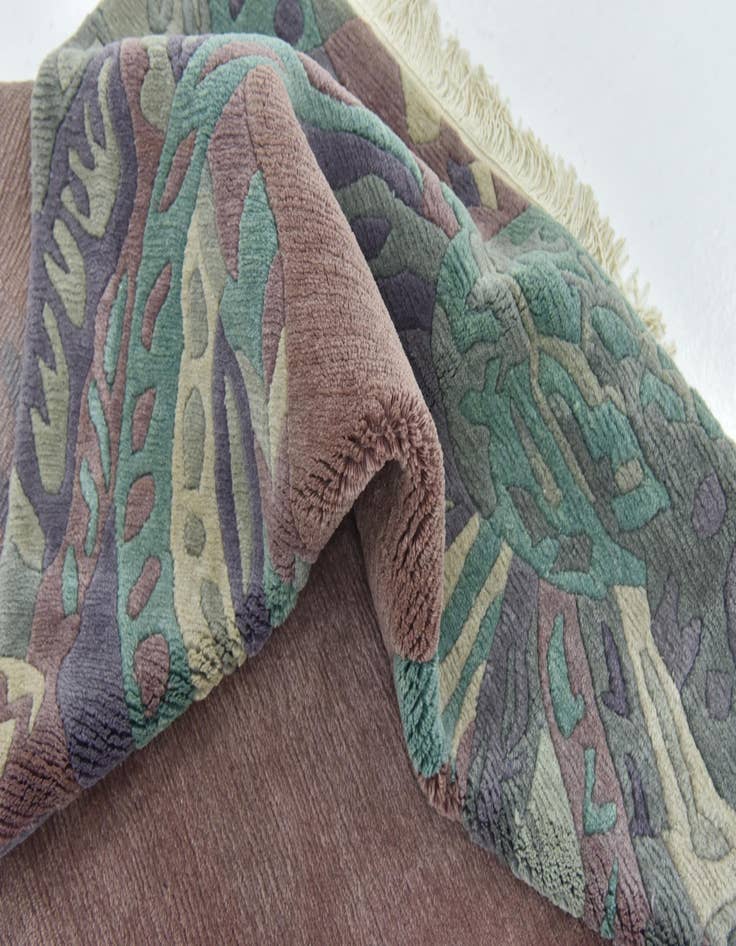 Detail image of  6' 7 x 9' 10  Hand Knotted Nepal Wool Rug