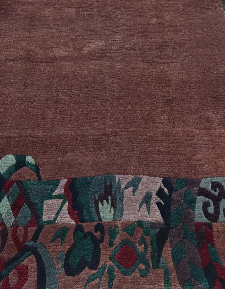 Detail image of  6' 7 x 8' 9  Hand Knotted Nepal Wool Rug