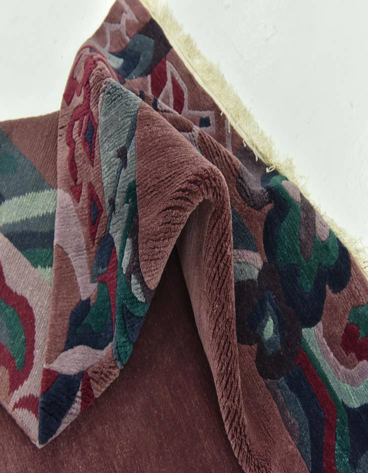 Detail image of  6' 7 x 8' 9  Hand Knotted Nepal Wool Rug