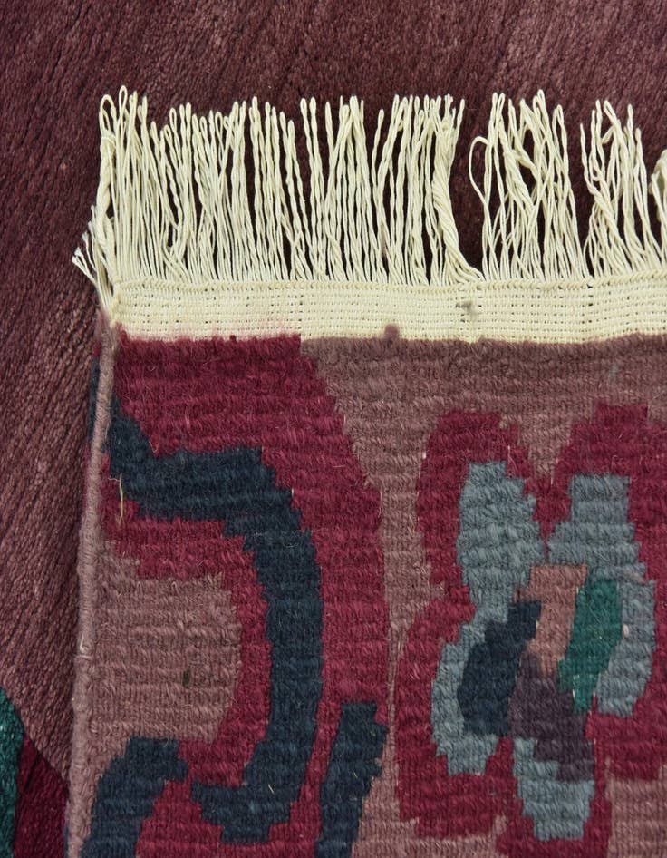 Detail image of  6' 7 x 8' 9  Hand Knotted Nepal Wool Rug