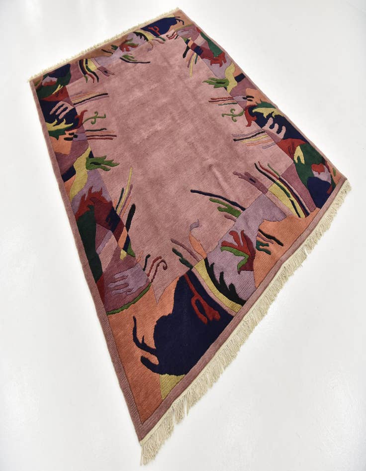 Detail image of  6' 10 x 8' 5  Hand Knotted Nepal Wool Rug