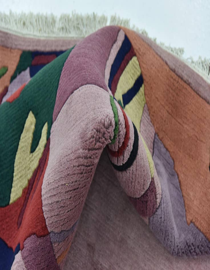 Detail image of  6' 10 x 8' 5  Hand Knotted Nepal Wool Rug