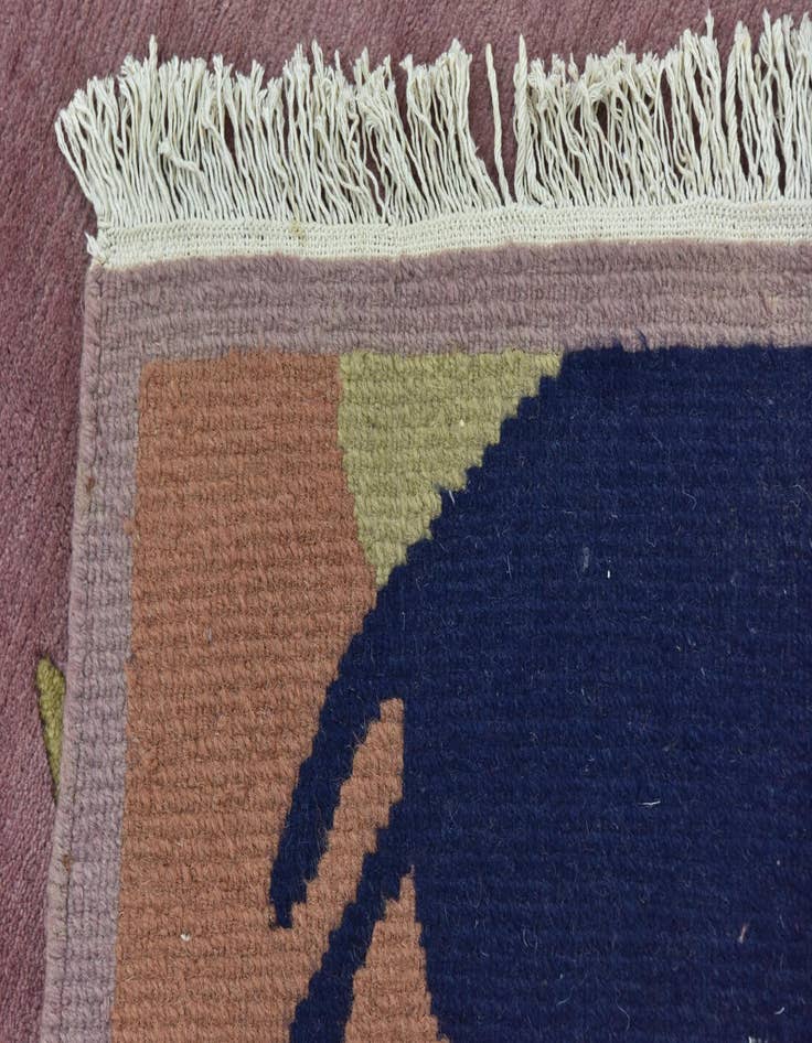 Detail image of  6' 10 x 8' 5  Hand Knotted Nepal Wool Rug
