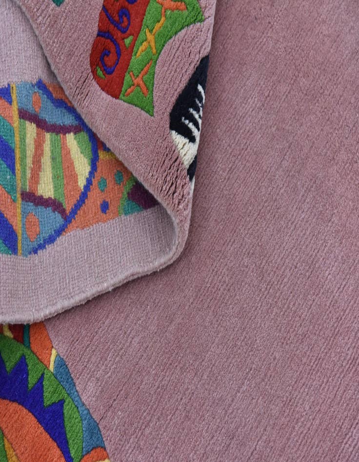 Detail image of  6' 8 x 8' 2  Hand Knotted Nepal Wool Rug