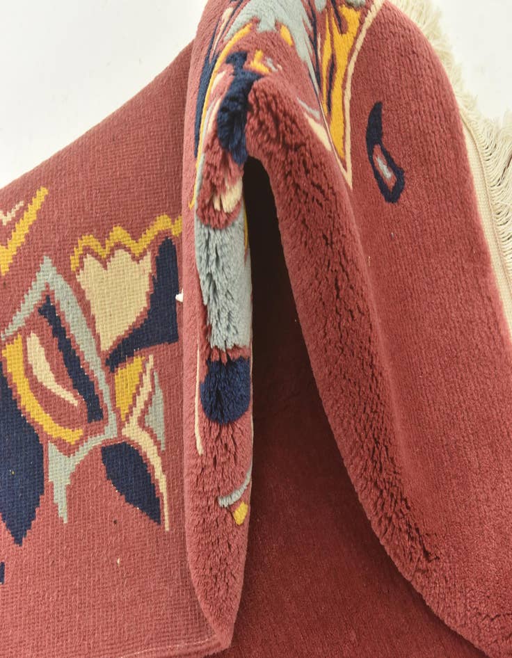 Detail image of  4' 8 x 6' 8  Hand Knotted Nepal Wool Rug