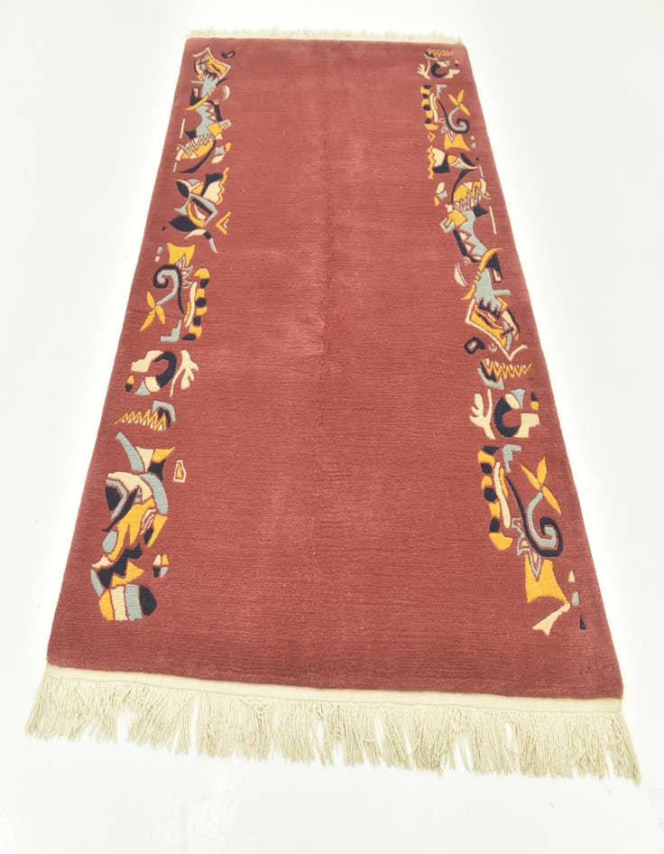 Detail image of  4' 8 x 6' 8  Hand Knotted Nepal Wool Rug