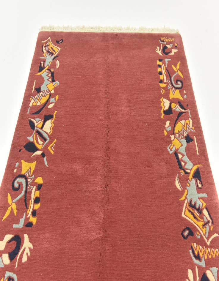 Detail image of  4' 8 x 6' 8  Hand Knotted Nepal Wool Rug