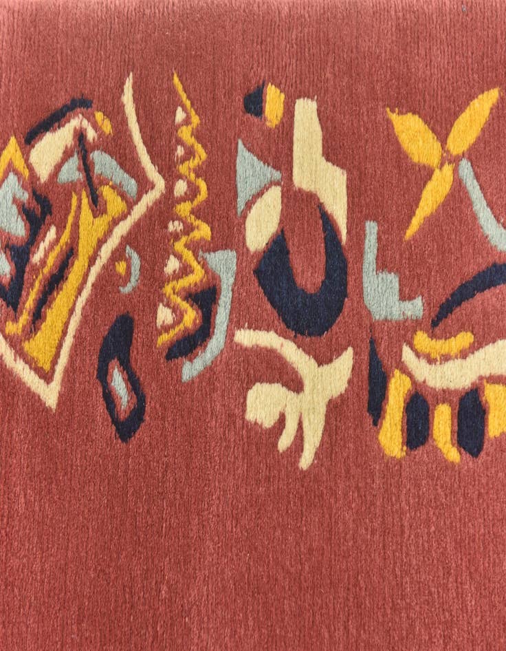 Detail image of  4' 8 x 6' 8  Hand Knotted Nepal Wool Rug