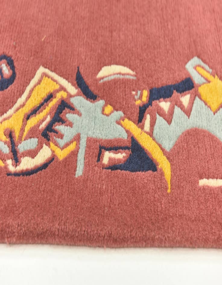 Detail image of  4' 8 x 6' 8  Hand Knotted Nepal Wool Rug