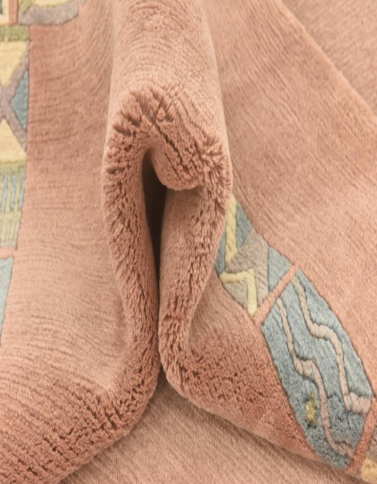 Detail image of  7' 5 x 9' 2  Hand Knotted Nepal Wool Rug