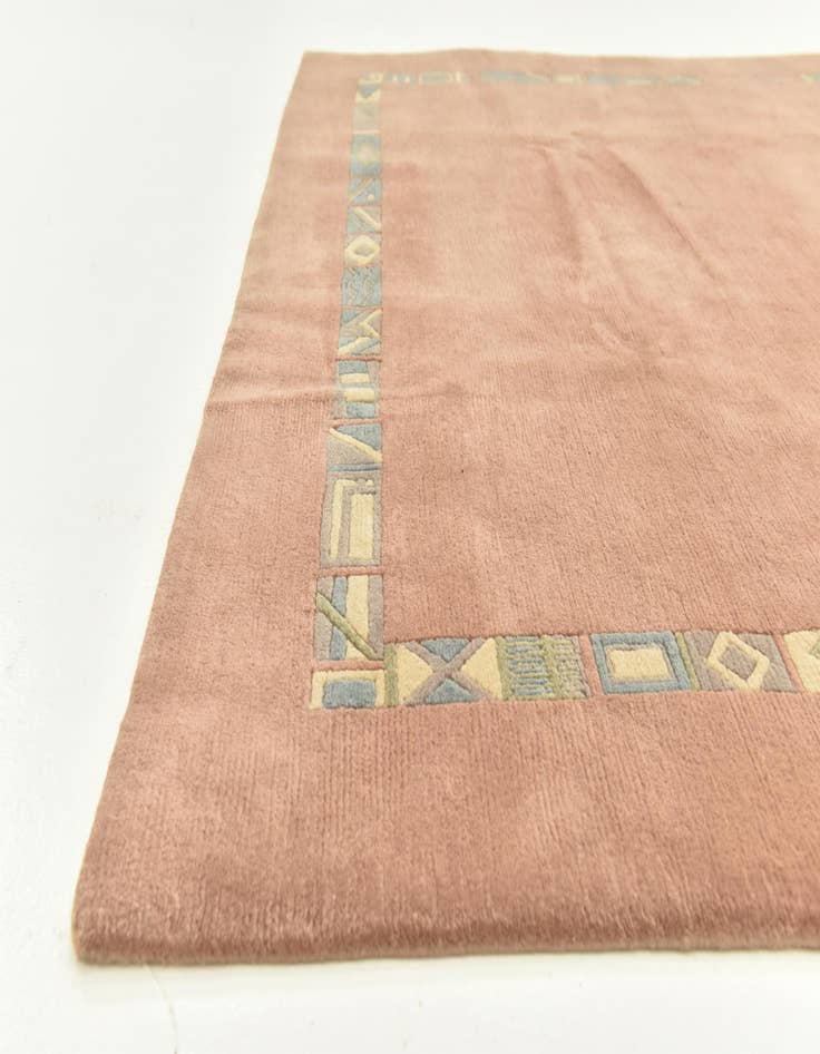 Detail image of  7' 5 x 9' 2  Hand Knotted Nepal Wool Rug