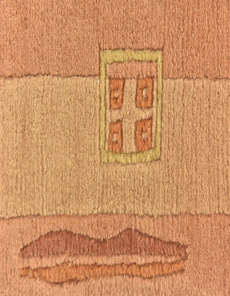 Detail image of 4' x 5' 9 Hand Knotted Nepal Wool Rug