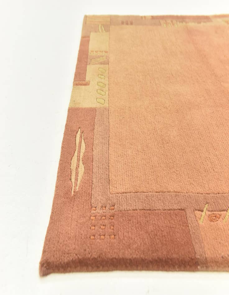 Detail image of 4' x 5' 9 Hand Knotted Nepal Wool Rug