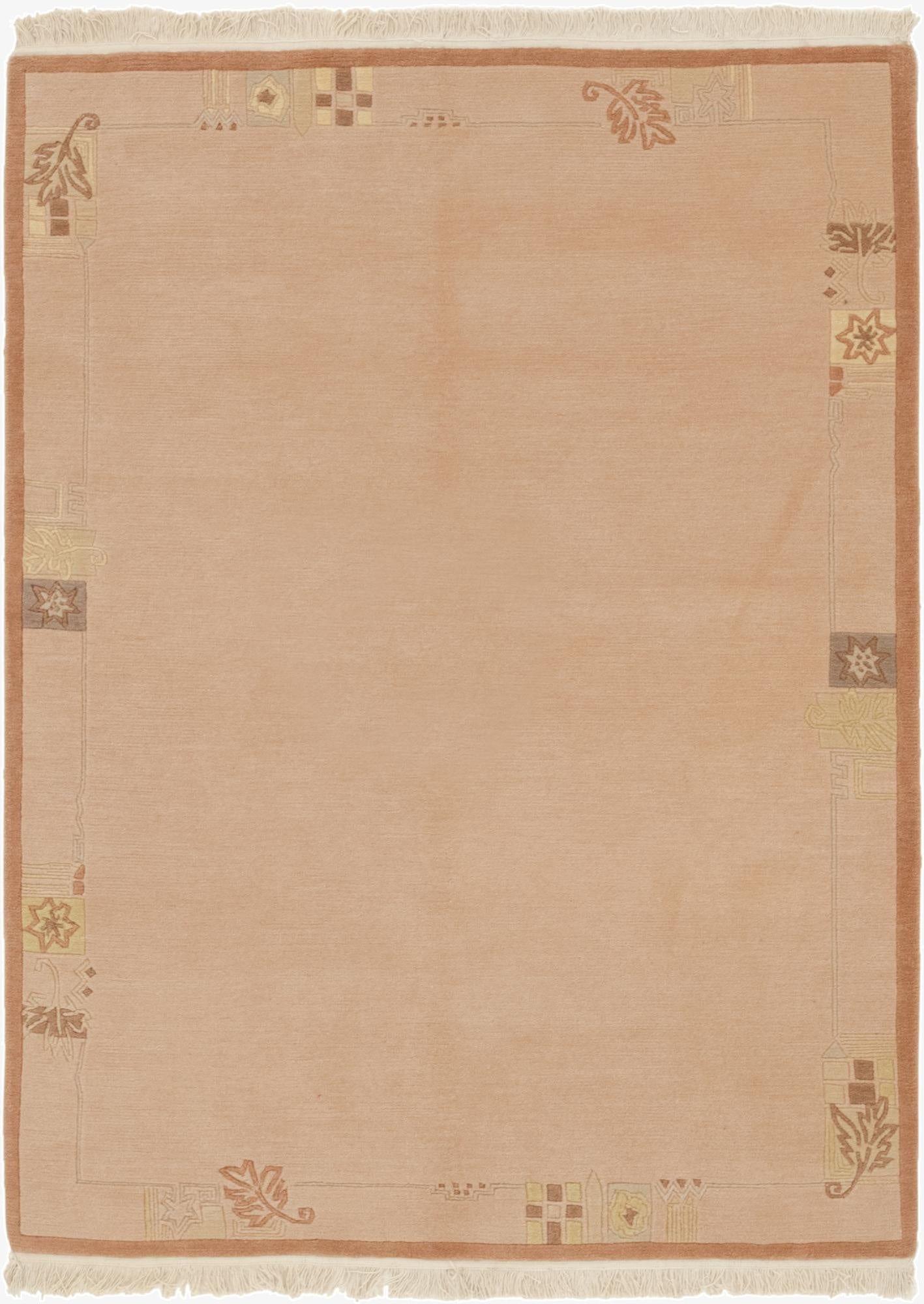  4' 8 x 6' 6  Hand Knotted Nepal Wool Rug