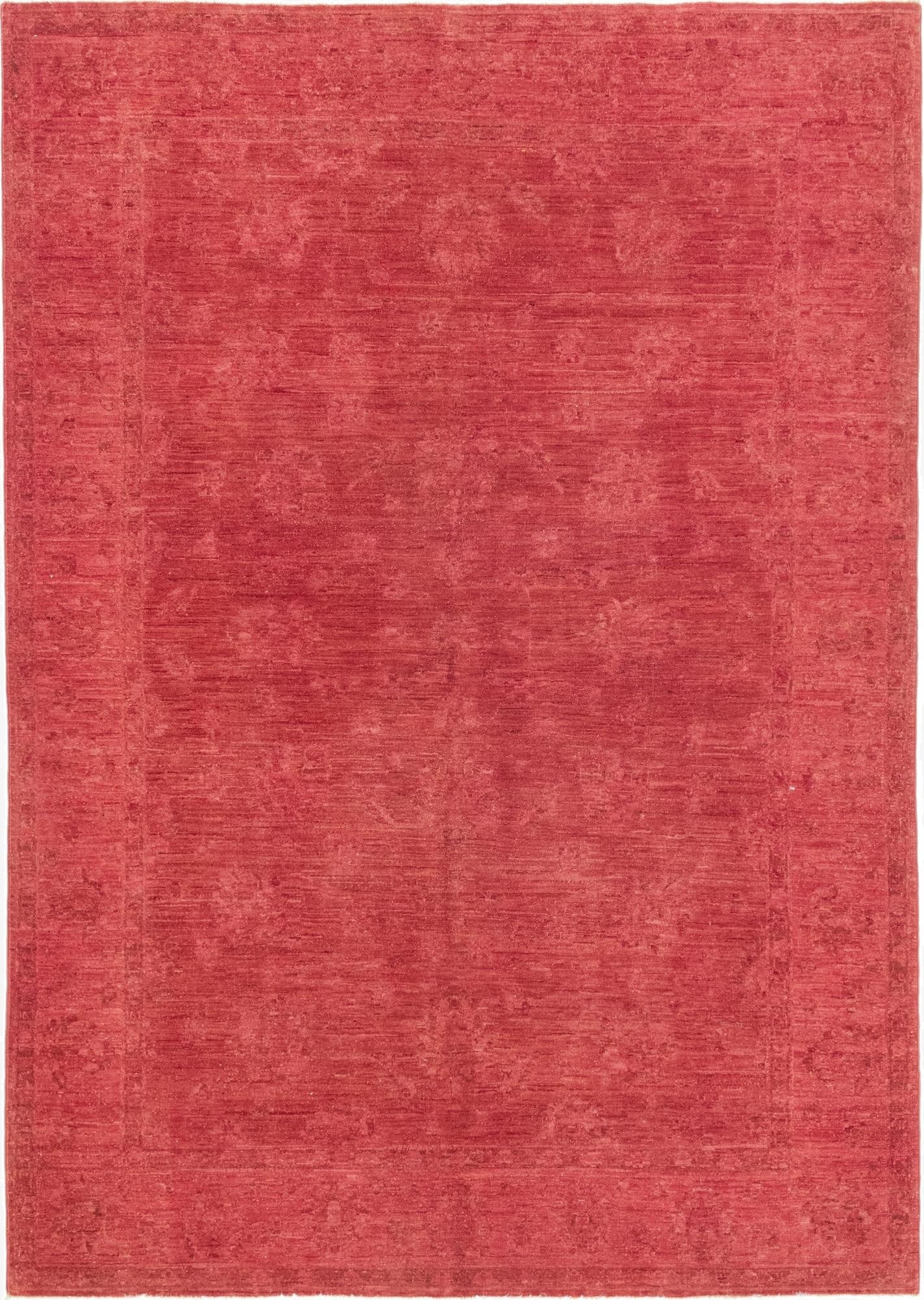  5' 4 x 7' 7  Hand Knotted Over-Dyed Ziegler Rug