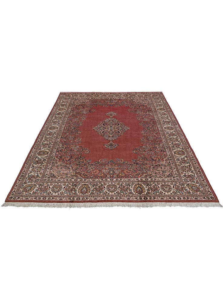 Detail image of  8' 1 x 11' 2  Hand Knotted Sarough Wool Rug