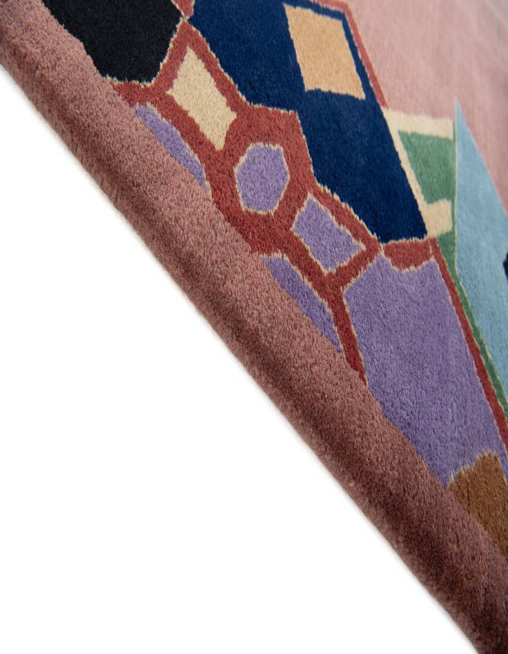 Detail image of  5' 9 x 8'  Hand Knotted Tibet Wool Rug