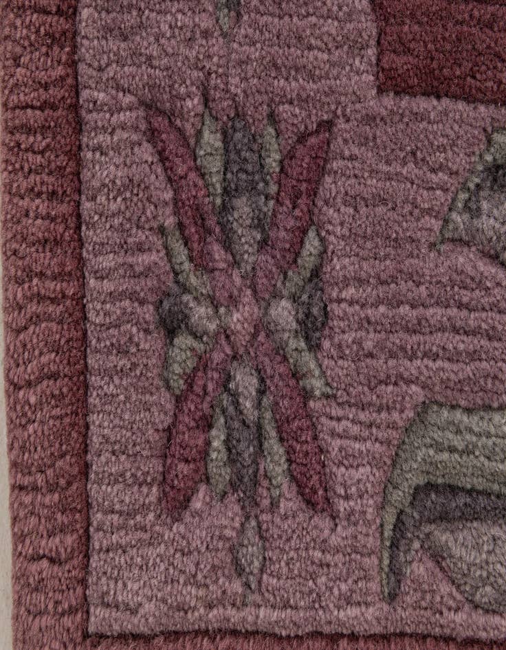 Detail image of  3' 2 x 5' 3  Hand Knotted Tibet Wool Rug