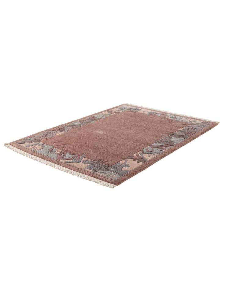 Detail image of  4' 3 x 6'  Hand Knotted Tibet Wool Rug