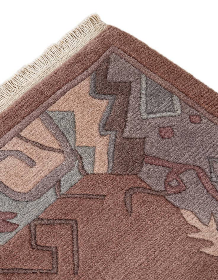 Detail image of  4' 3 x 6'  Hand Knotted Tibet Wool Rug