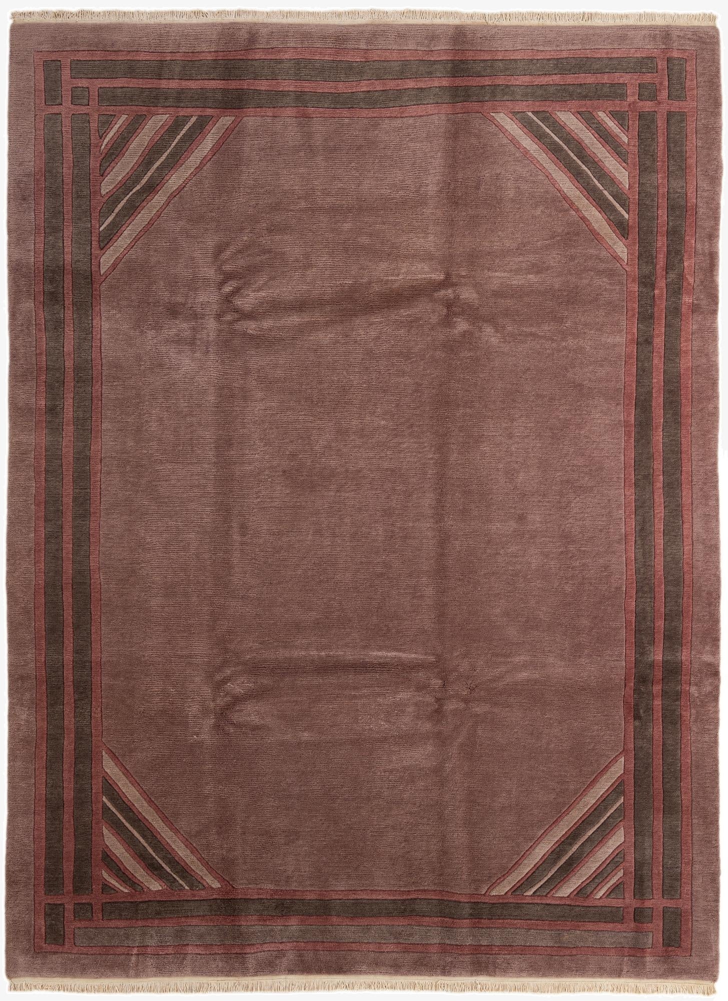  8' 2 x 11' 6  Hand Knotted Tibet Wool Rug