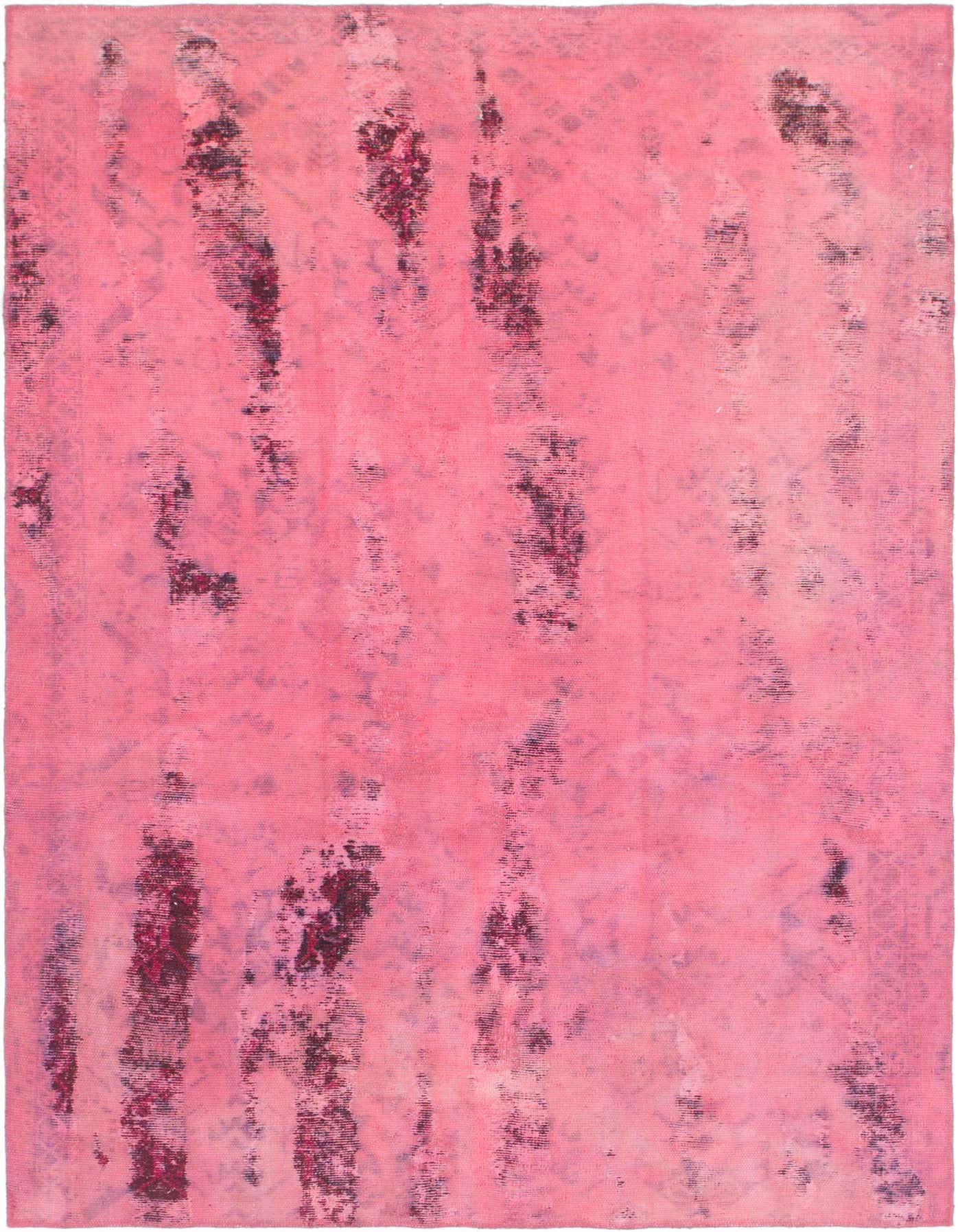 A 5x7 rectangular Ultra Vintage rug in shades of purple, featuring an abstract, distressed Persian pattern.