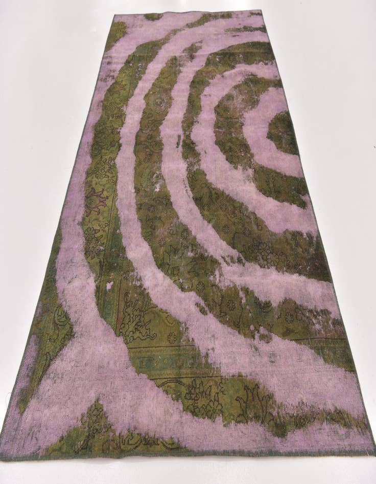 Detail image of  5' 2 x 9'  Hand Knotted Ultra Vintage Persian Wool Rug