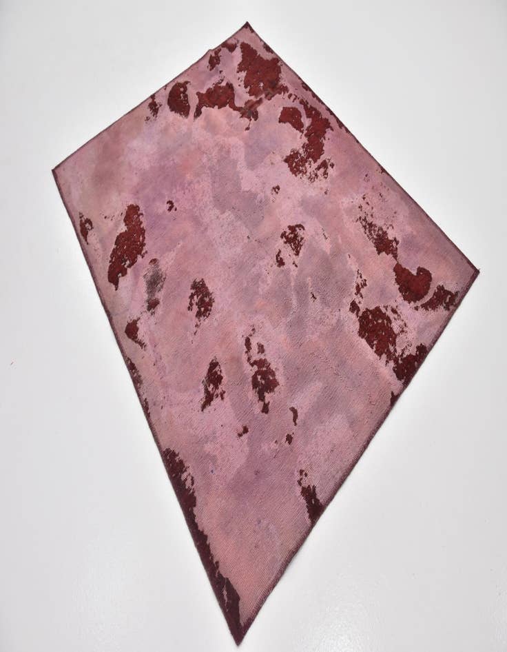 Detail image of  4' 7 x 5' 9  Hand Knotted Ultra Vintage Persian Wool Rug