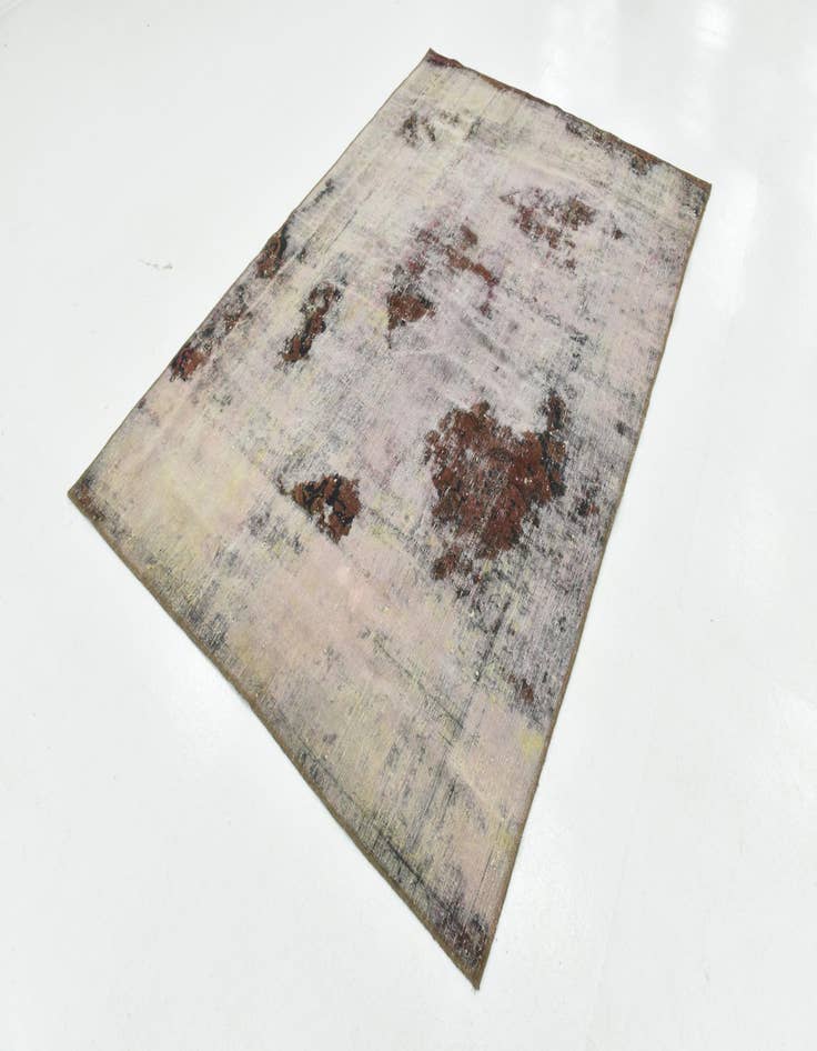 Detail image of  5' 7 x 8' 2  Hand Knotted Ultra Vintage Persian Wool Rug