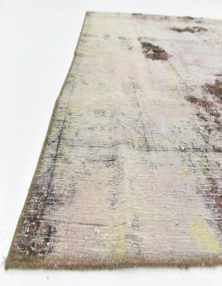 Detail image of  5' 7 x 8' 2  Hand Knotted Ultra Vintage Persian Wool Rug