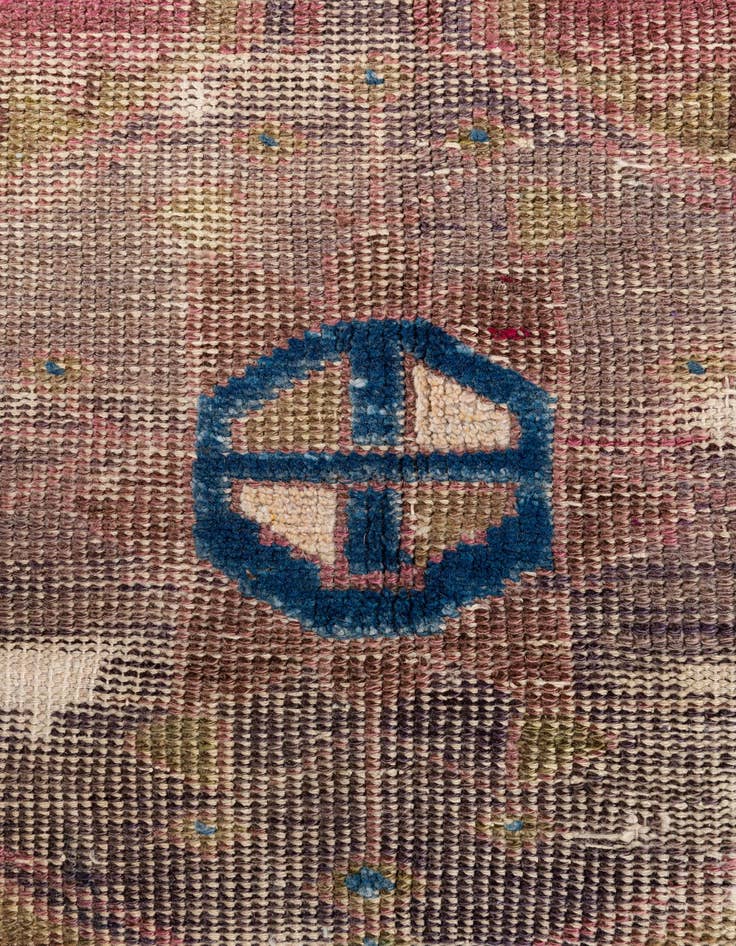 Detail image of  4' 10 x 6' 7  Hand Knotted Ultra Vintage Persian Wool Rug