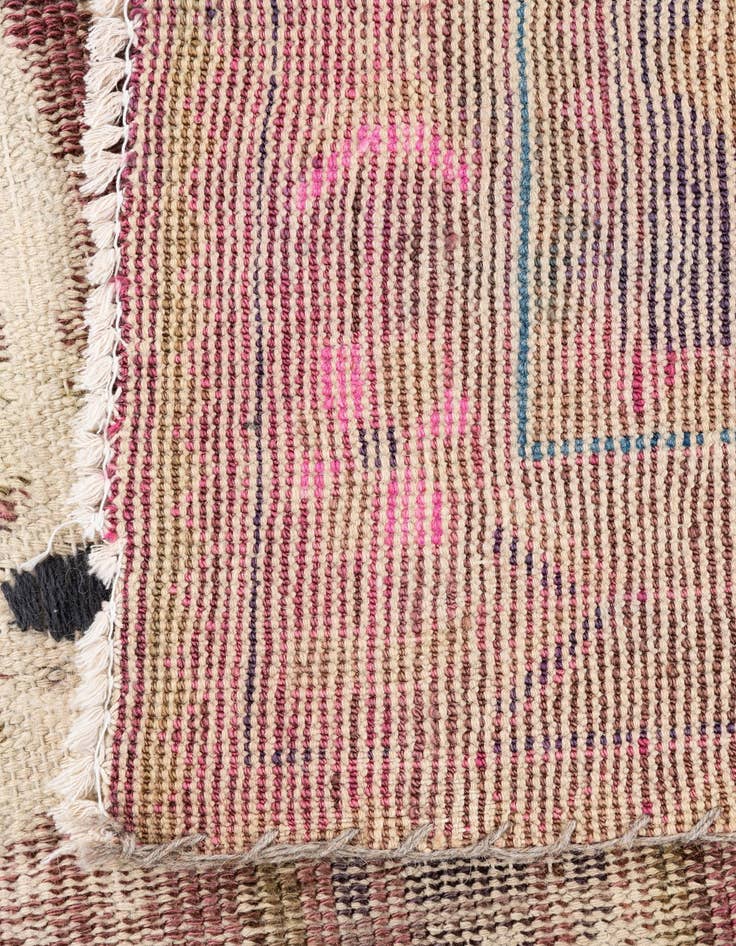 Detail image of  4' 10 x 6' 7  Hand Knotted Ultra Vintage Persian Wool Rug