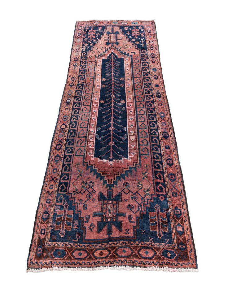 Detail image of  4' 6 x 7' 10  Hand Knotted Ultra Vintage Persian Wool Rug