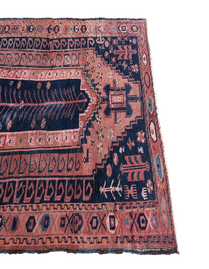 Detail image of  4' 6 x 7' 10  Hand Knotted Ultra Vintage Persian Wool Rug