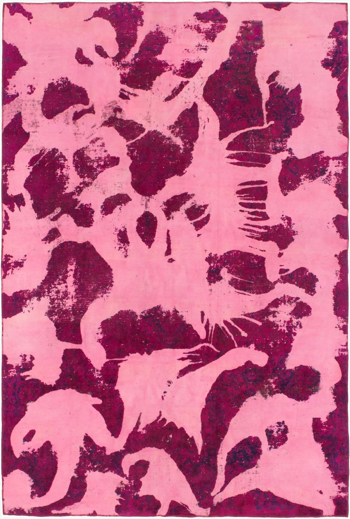  7' 8 x 11' 4  Hand Knotted Ultra Vintage Persian Wool Rug