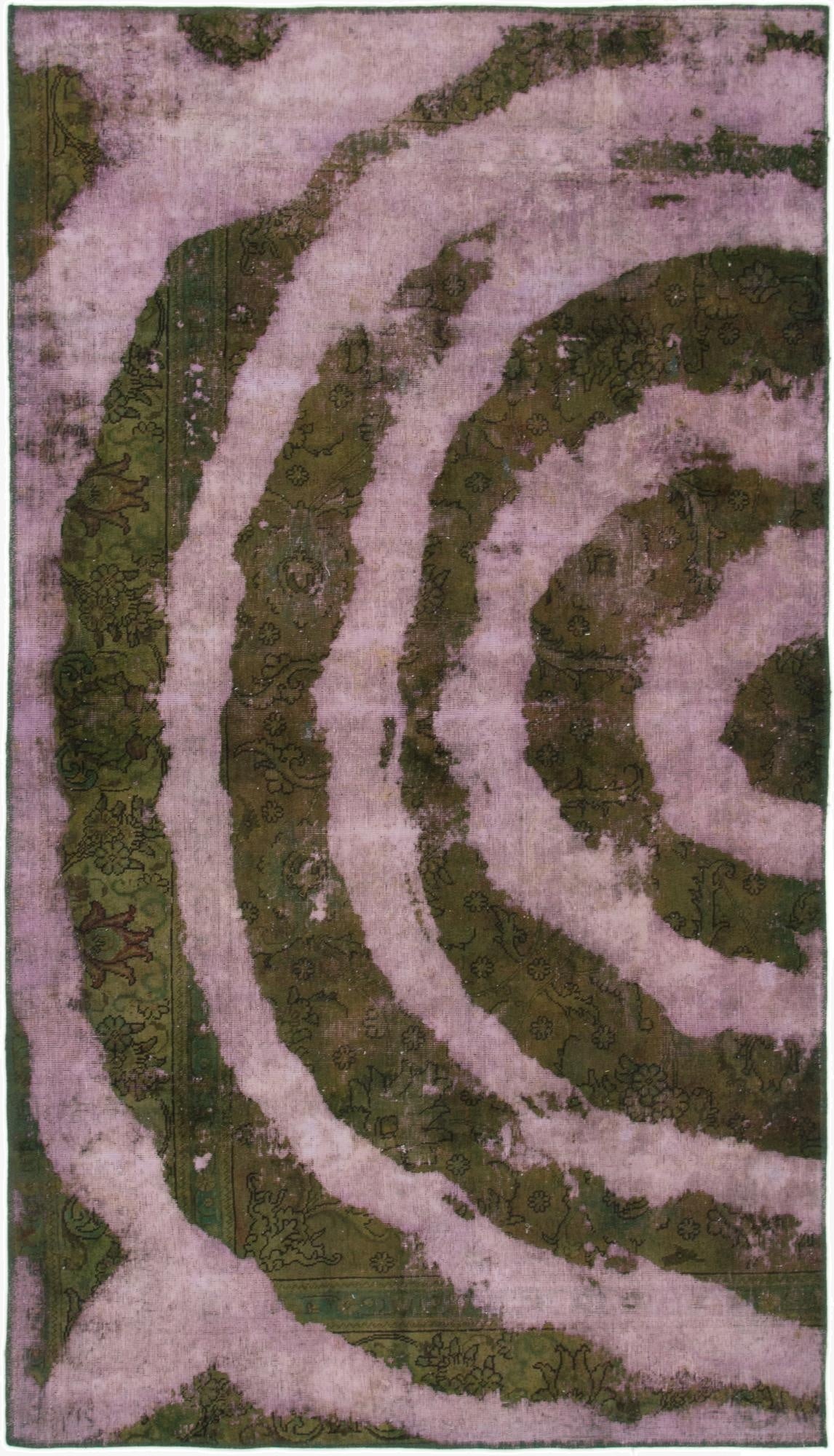  5' 2 x 9'  Hand Knotted Ultra Vintage Persian Wool Rug