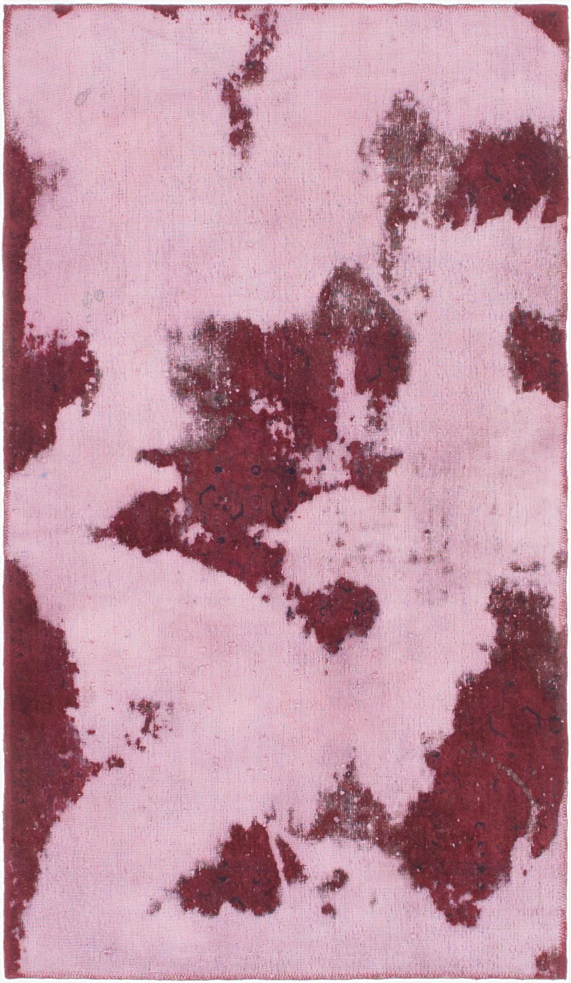  3' 3 x 5' 9  Hand Knotted Ultra Vintage Persian Wool Rug