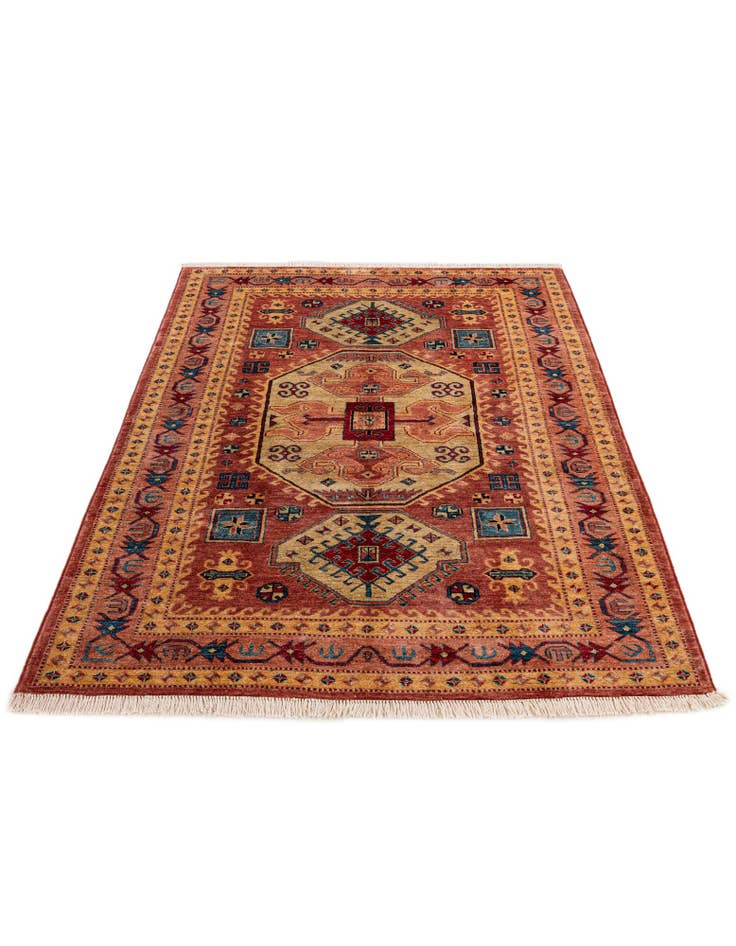 Detail image of  5' 1 x 7' 1  Hand Knotted Ziegler Wool Rug