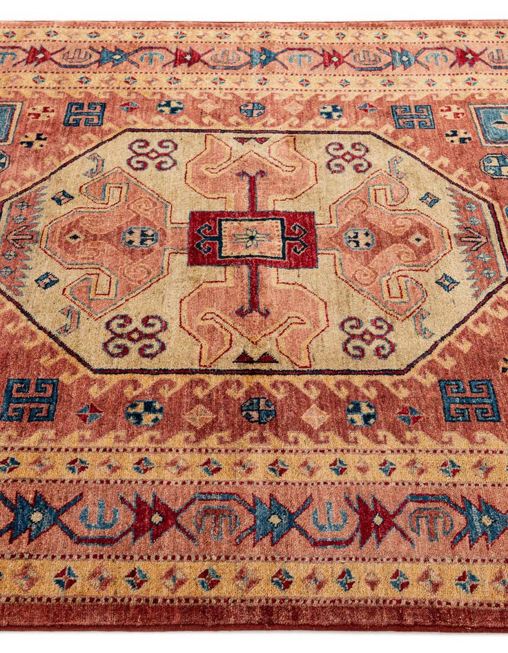 Detail image of  5' 1 x 7' 1  Hand Knotted Ziegler Wool Rug