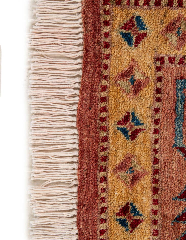 Detail image of  5' 1 x 7' 1  Hand Knotted Ziegler Wool Rug