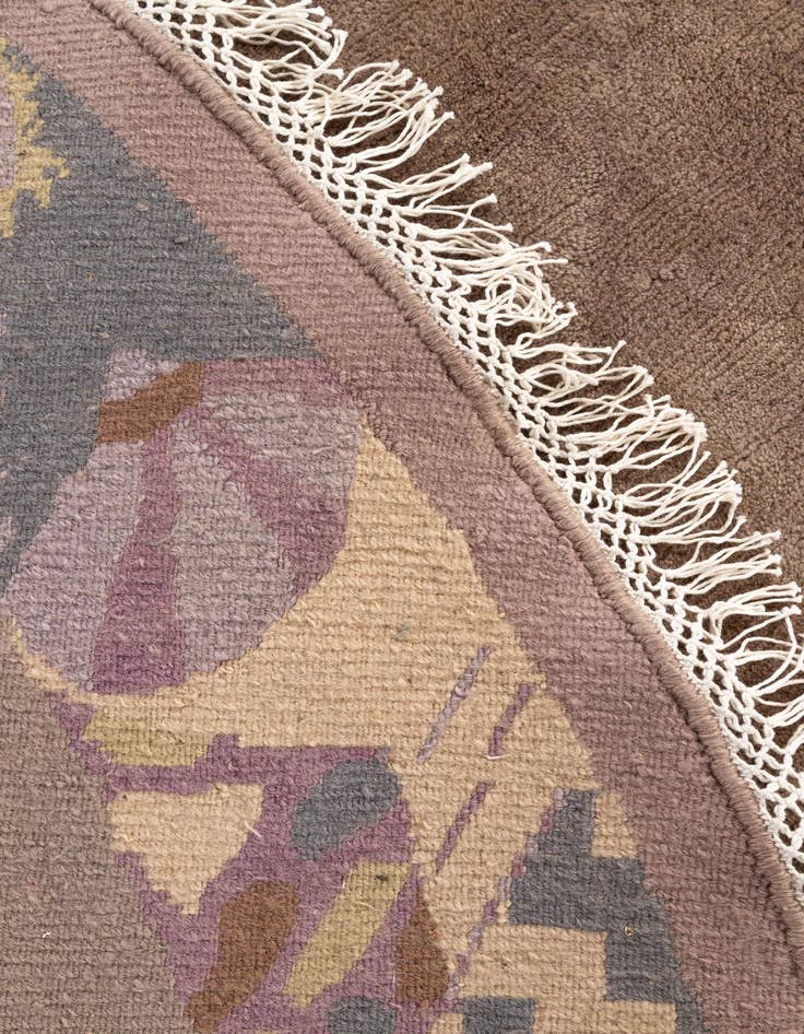Detail image of  9' 11 x 9' 11  Hand Knotted Tibet Wool Round Rug