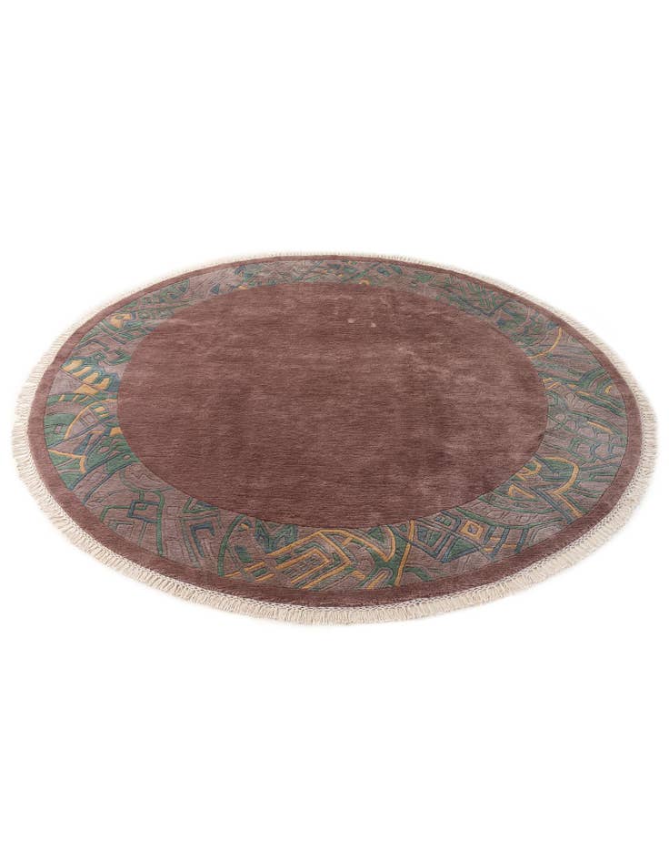 Detail image of  7' 5 x 7' 6  Hand Knotted Tibet Wool Round Rug