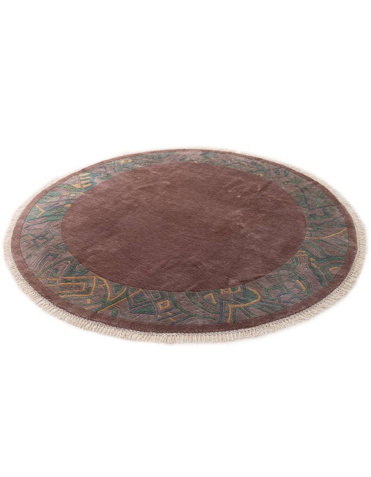 Detail image of  7' 5 x 7' 6  Hand Knotted Tibet Wool Round Rug